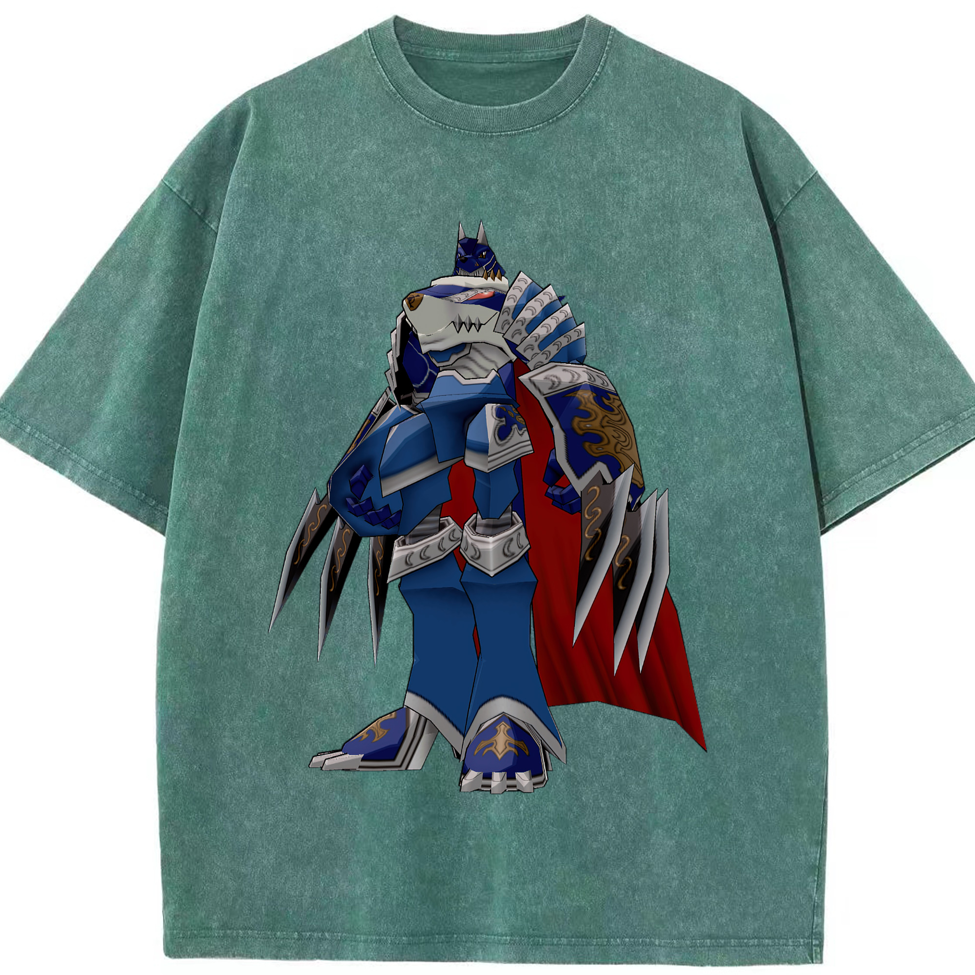 （画像用） Digimon デジタルモンスター/デジモン 綿100% ヴィンテージ風 半袖Tシャツ（フロントプリント）